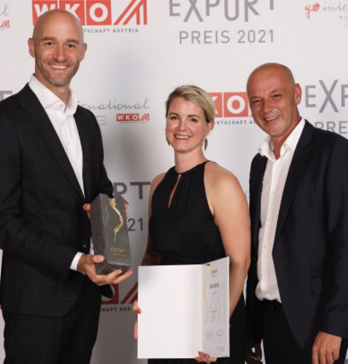 Foto Preisverleihung Christoph Schreiner, Sophie Ryba, Roland Fink